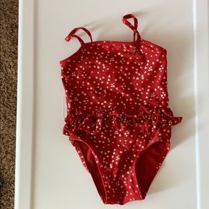 Size 2t old navy red star one piece swimsuit